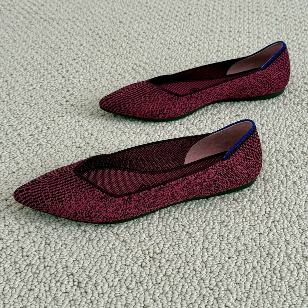 Rothy’s The Point Fig Python Flats - Picture 3 of 10
